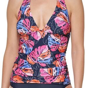Tommy Hilfiger NWT Halter Tankini Swim top Size Large